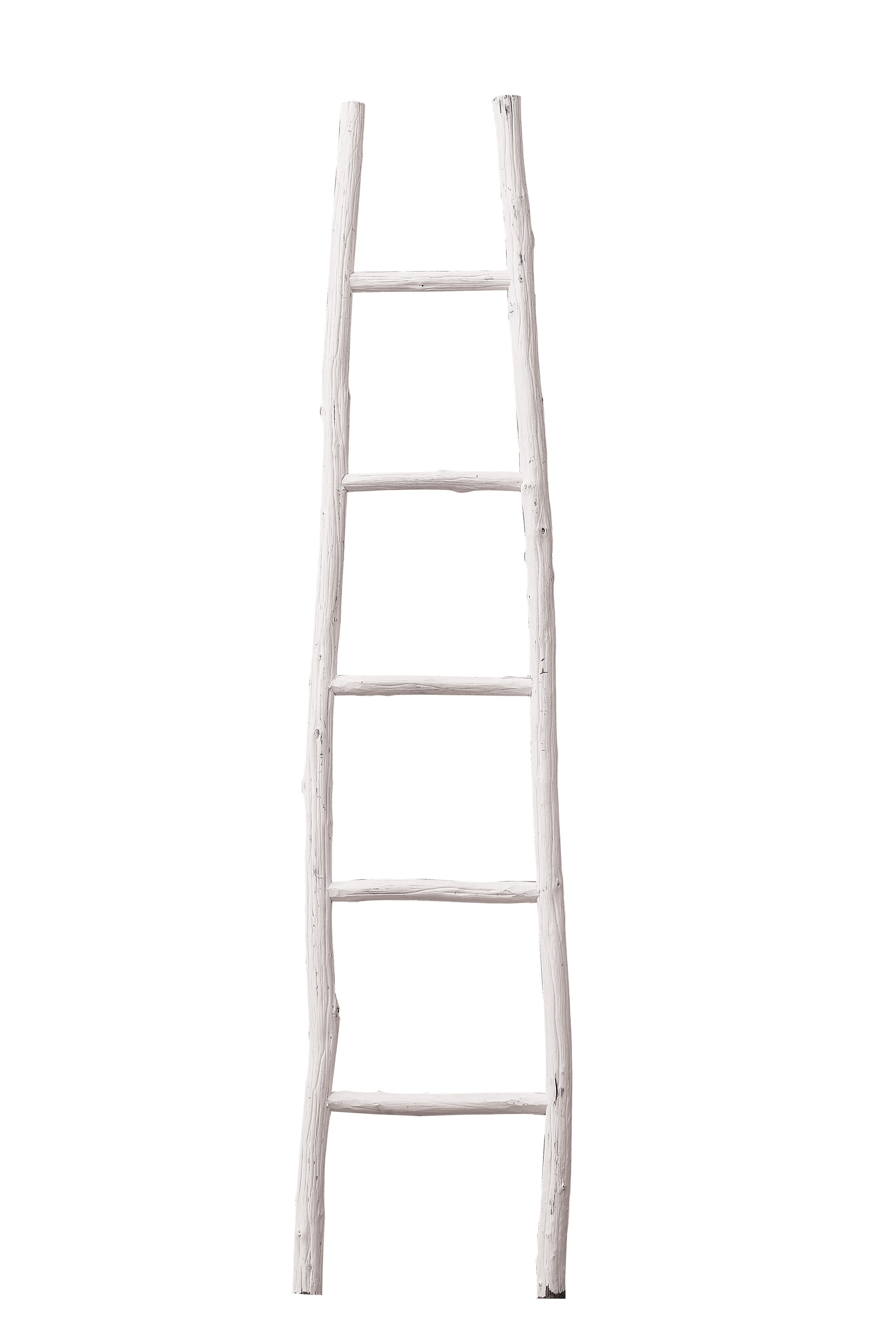 70"H Decorative Painted Wood Ladder - Image 0