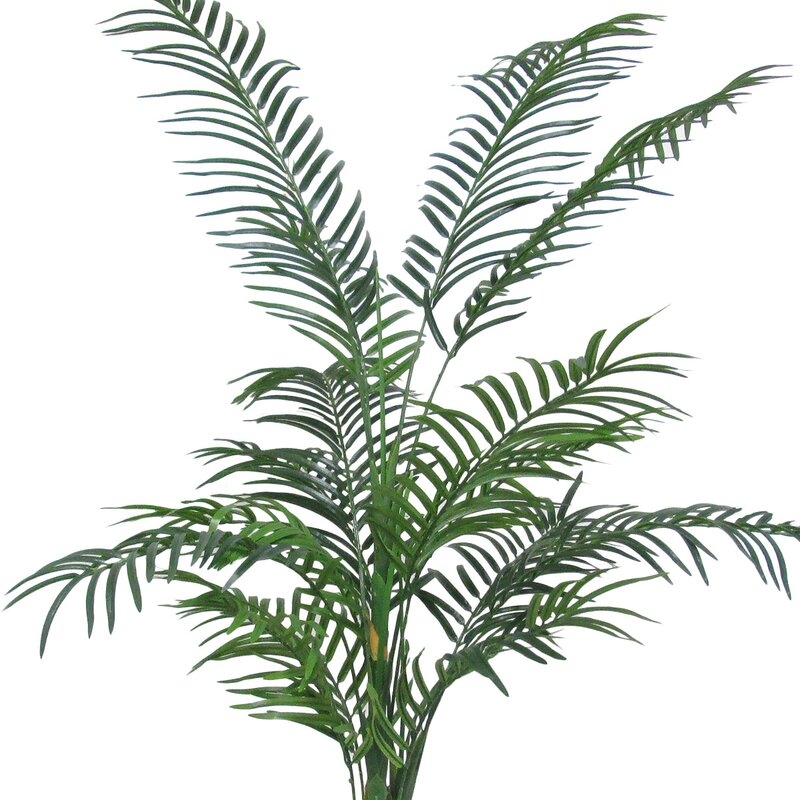 Faux Bamboo Reed Palm Tree in Planter, 58" - Image 1