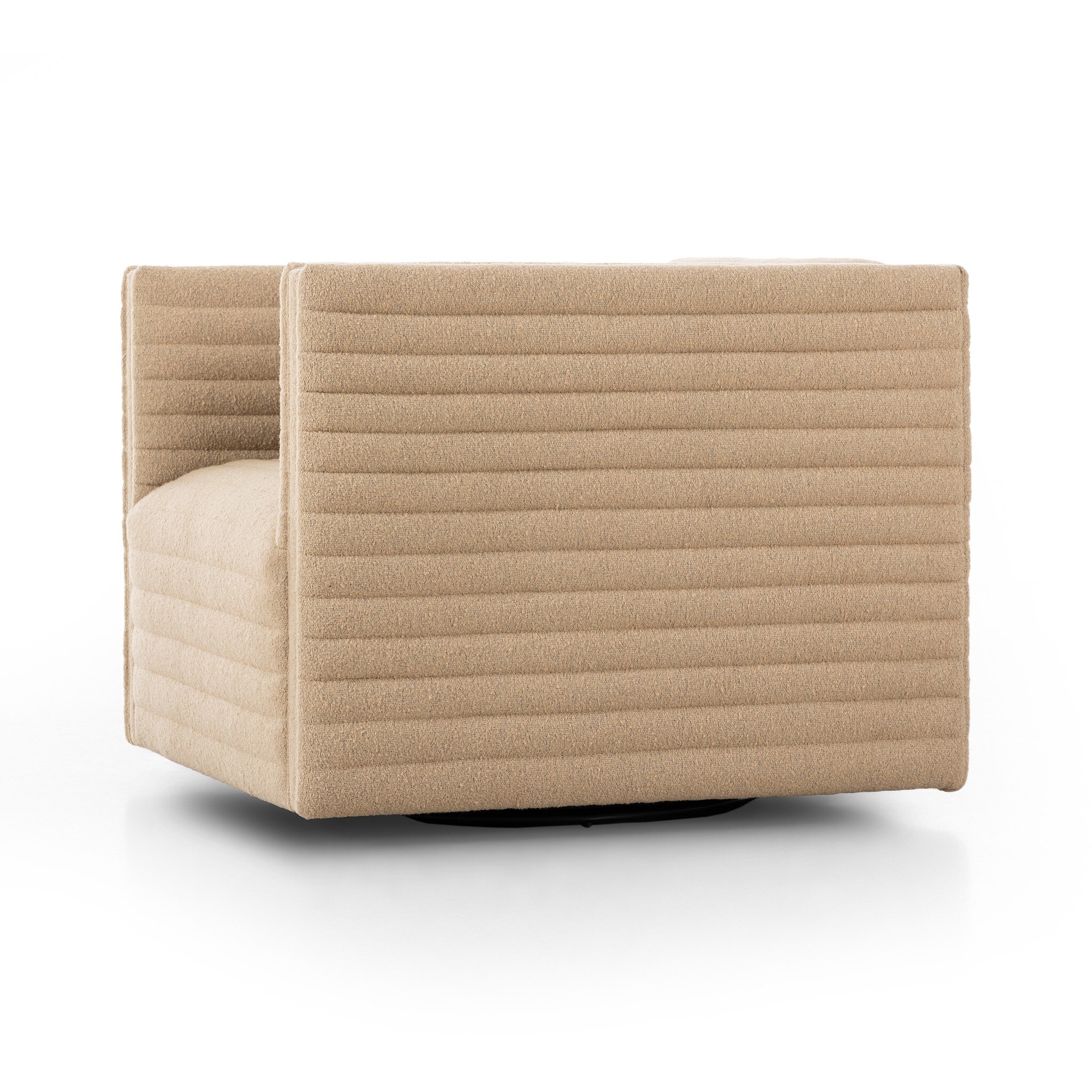 Padma Swivel Chair - Crete Ecru - Image 8