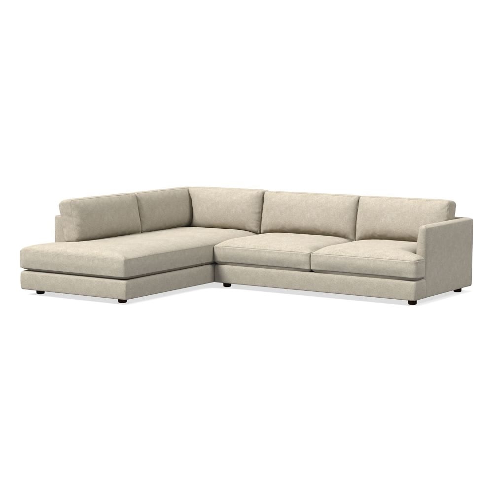 Haven XL Sectional Set 06: Right Arm Sofa, Left Arm Terminal Chaise, Poly, Distressed Velvet, Dune, Concealed Supports - Image 0