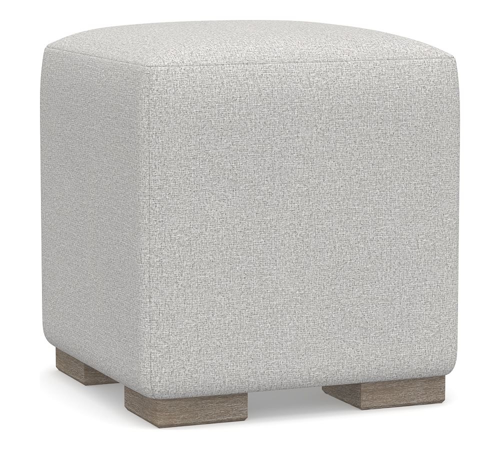 Universal Upholstered Cube, Park Weave Ash - Image 0