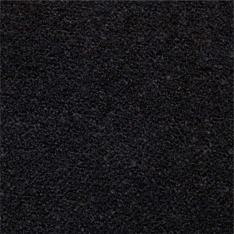 Silves Black Boucle Outdoor Throw Pillow 20''x20" - Image 1