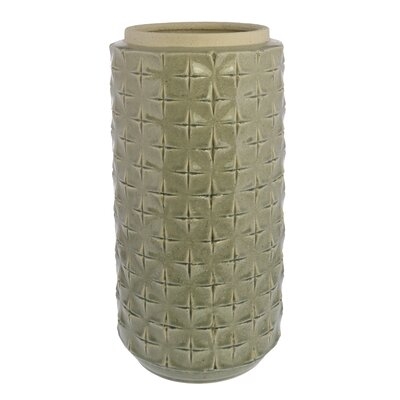 Kiersten Beige 17'' Ceramic Table Vase - Image 0