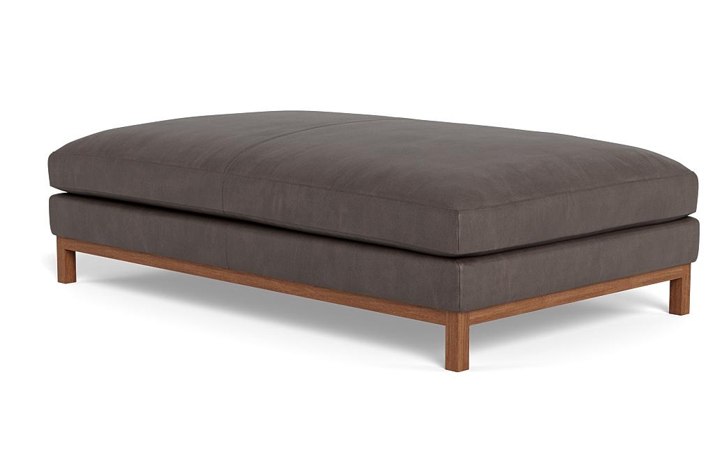 Jasper Leather Ottoman - Image 2