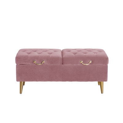 Upholstered Flip Top Storage Bench - Image 0