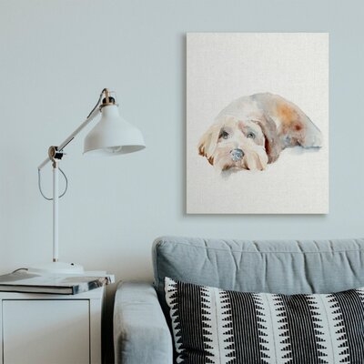 Scruffy Dog Laying Down House Pet Painting by Jennifer Paxton Parker - Painting Print - Image 0