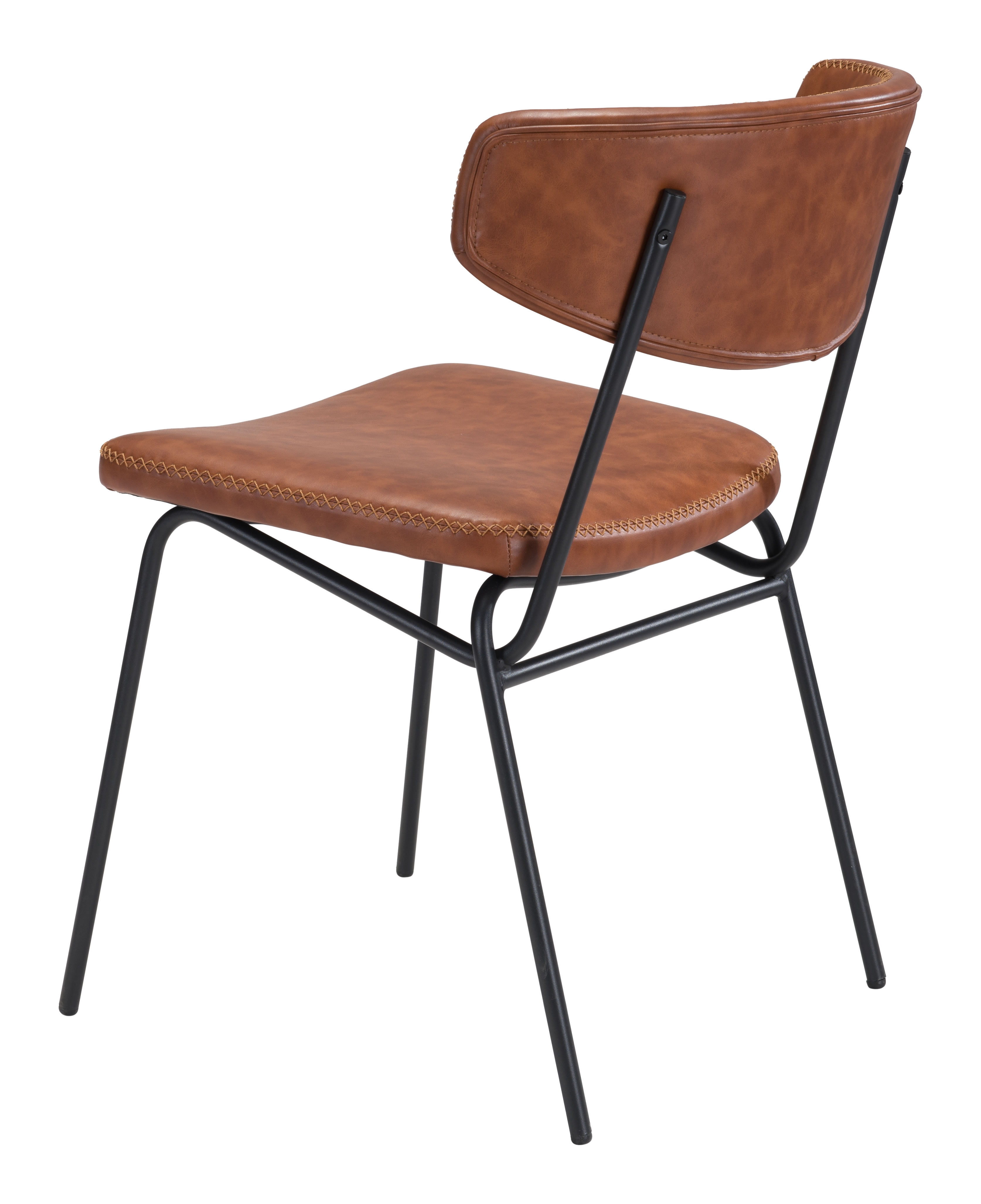 Ellen Dining Chair (Set of 2) Vintage Brown - Image 4