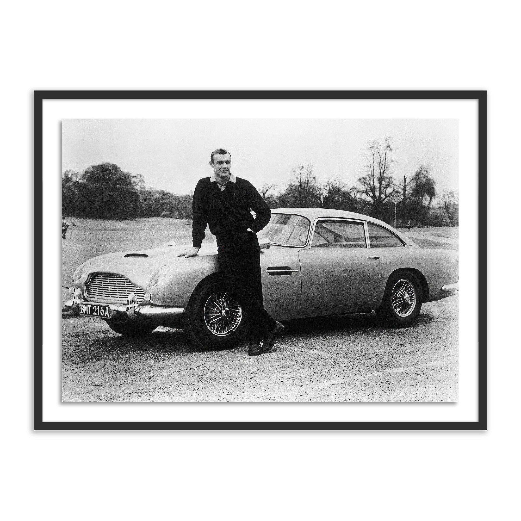 Sean Connery With 00'S Aston Martin - Black 1.5 Maple - Image 0
