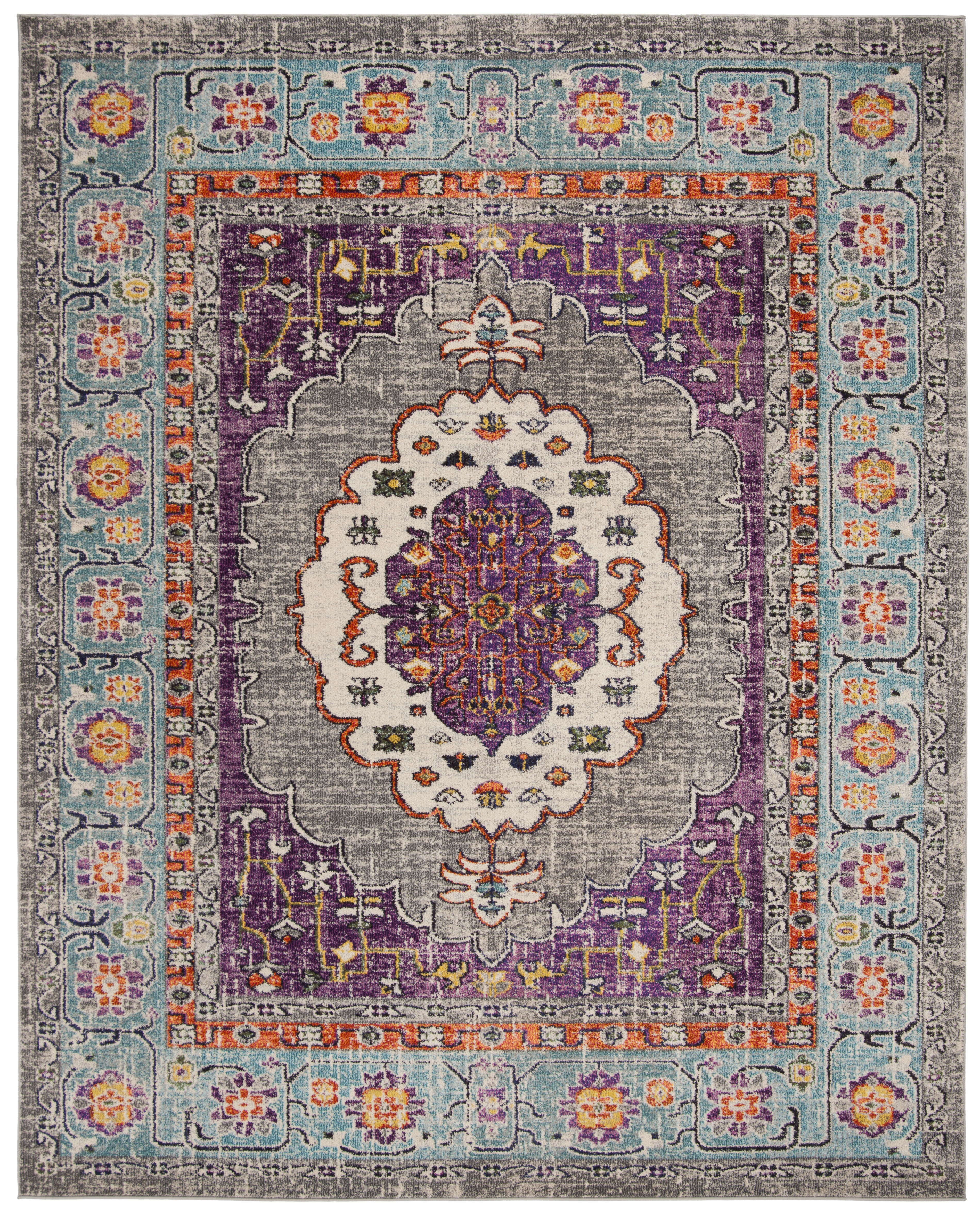 Arlo Home Woven Area Rug, MNC246L, Violet/Light Blue,  8' X 10' - Image 0
