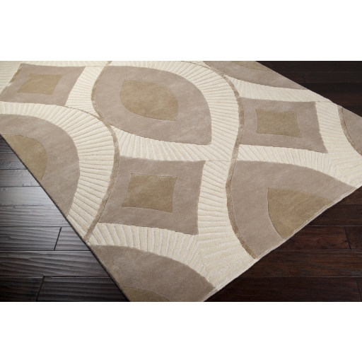 Decadent Beige Indoor 2' x 3' Handmade Rug - Image 2