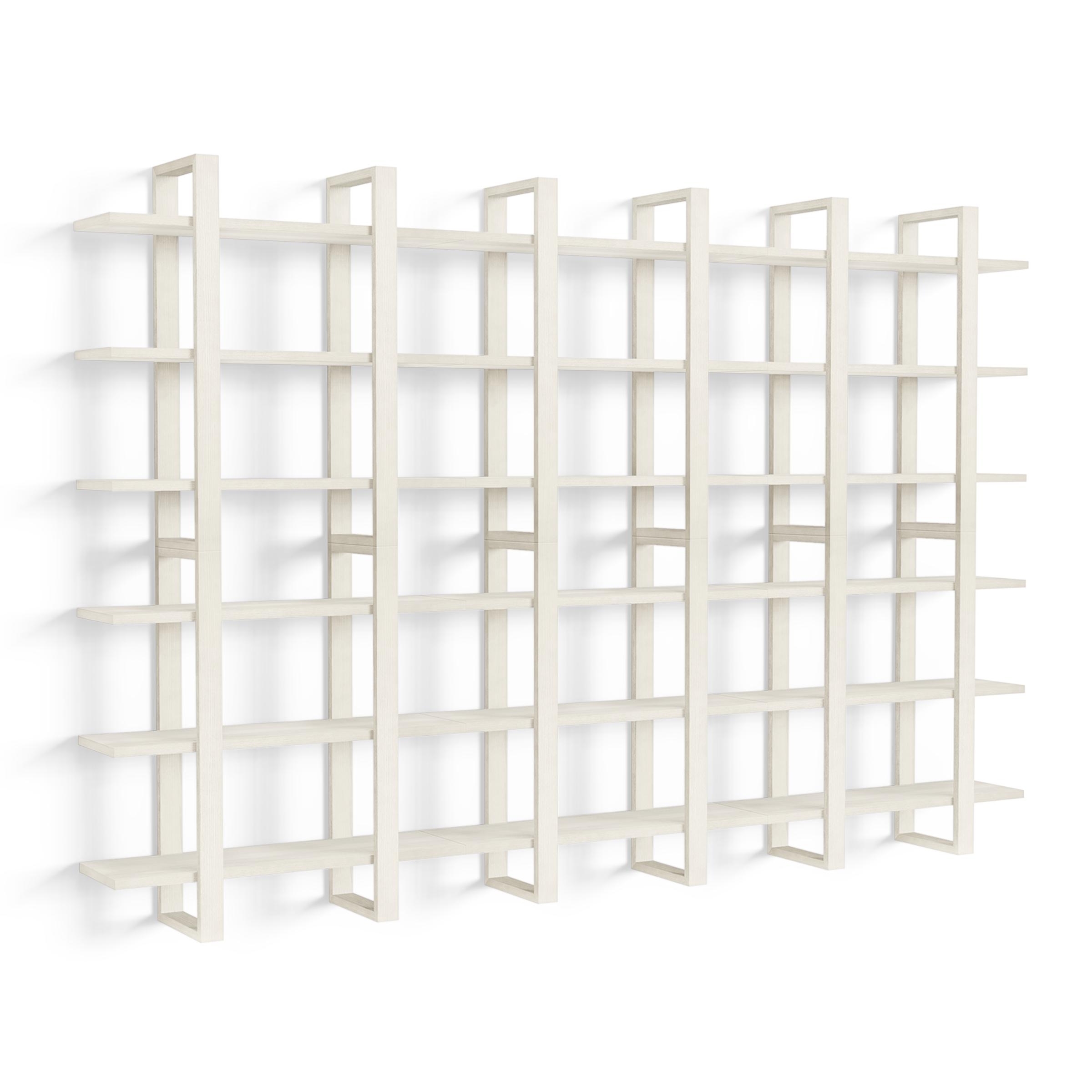 Index Wall Shelf, Set of 6 - White - Wood - Image 0