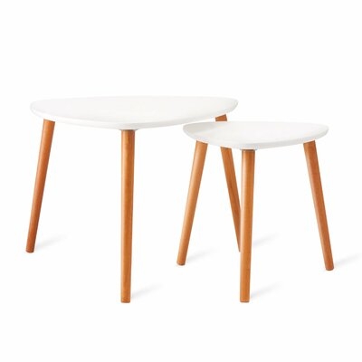 Nesting Coffee Tables Set Of 2 in , White - Image 0