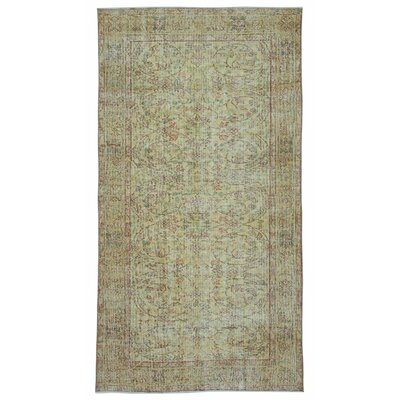 One-of-a-Kind Hand-Knotted 1960s Turkish Gray 4' x 8' Runner Area Rug - Image 0