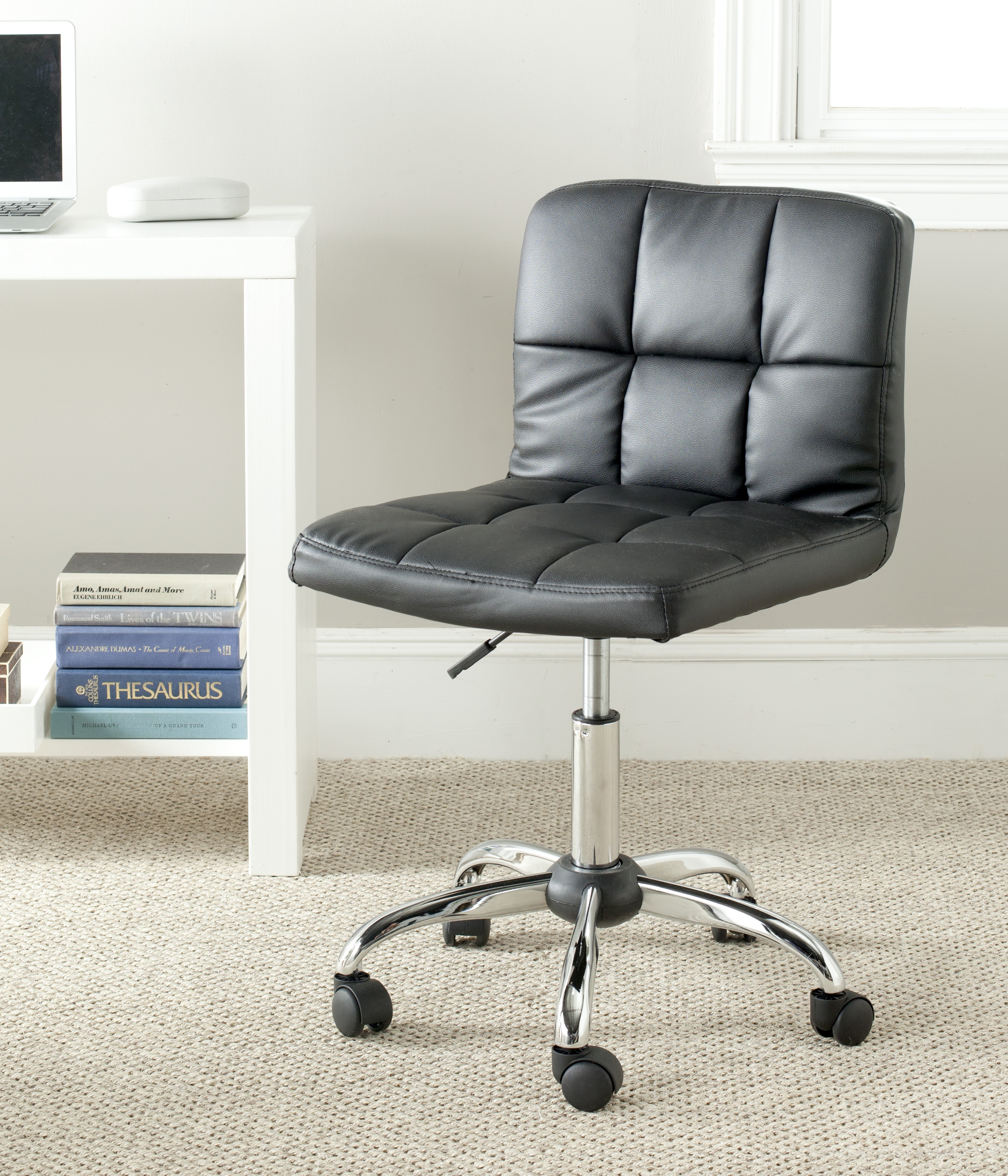 Brunner Desk Chair - Black/Silver - Safavieh - Image 4