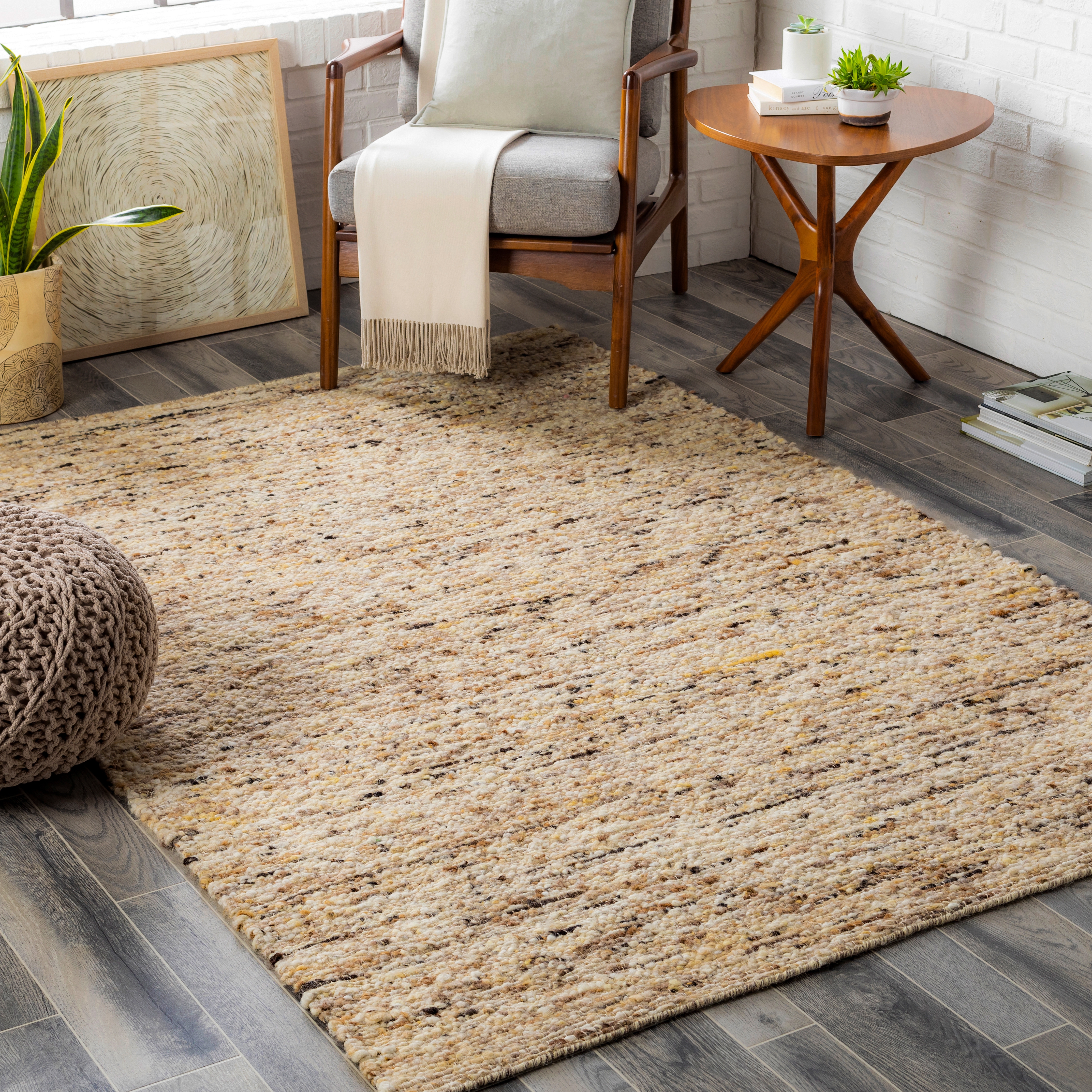 Sawyer Brown Indoor 2' x 3' Handmade Rug - Image 1