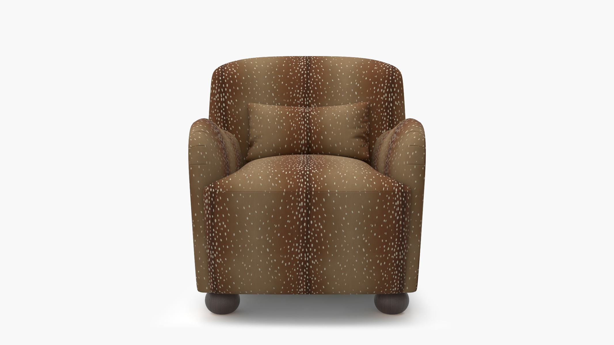 Club Chair, Antelope, Espresso Bun Foot - Image 0