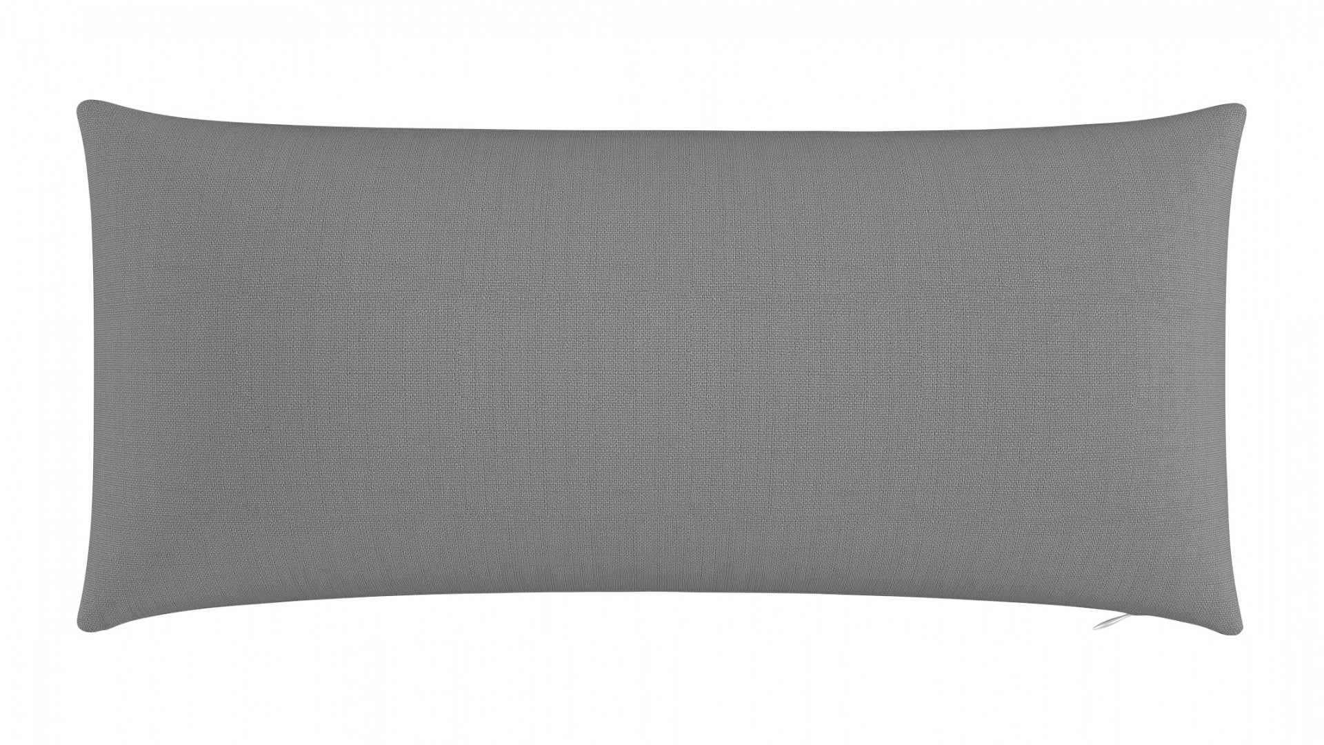 Throw Pillow 14"x30" | Grey Linen - Image 0