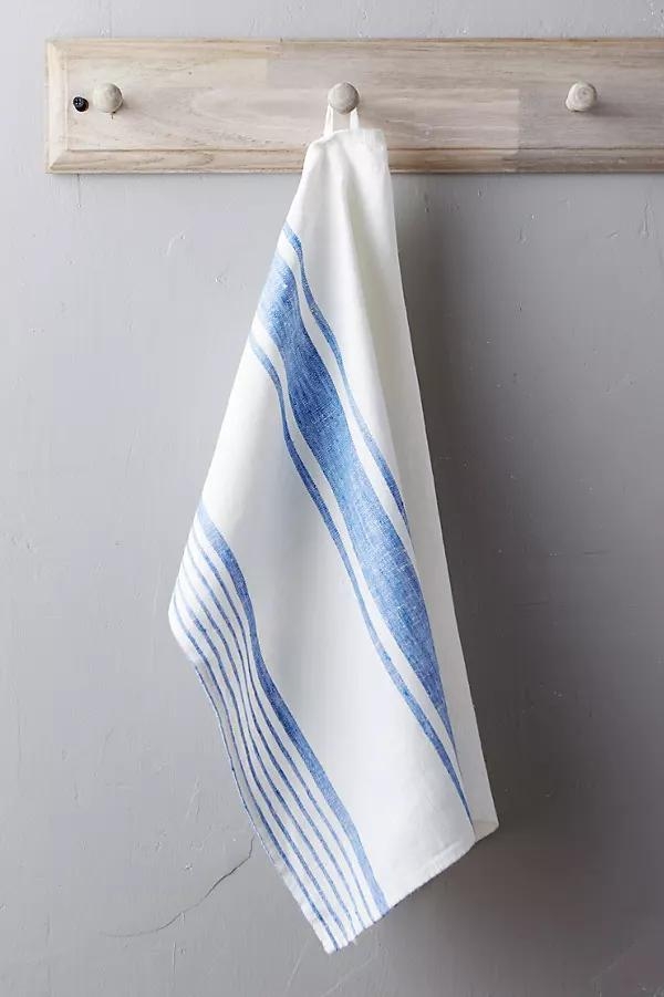 Lithuanian Linen Dish Towel, Market Stripe - Image 0