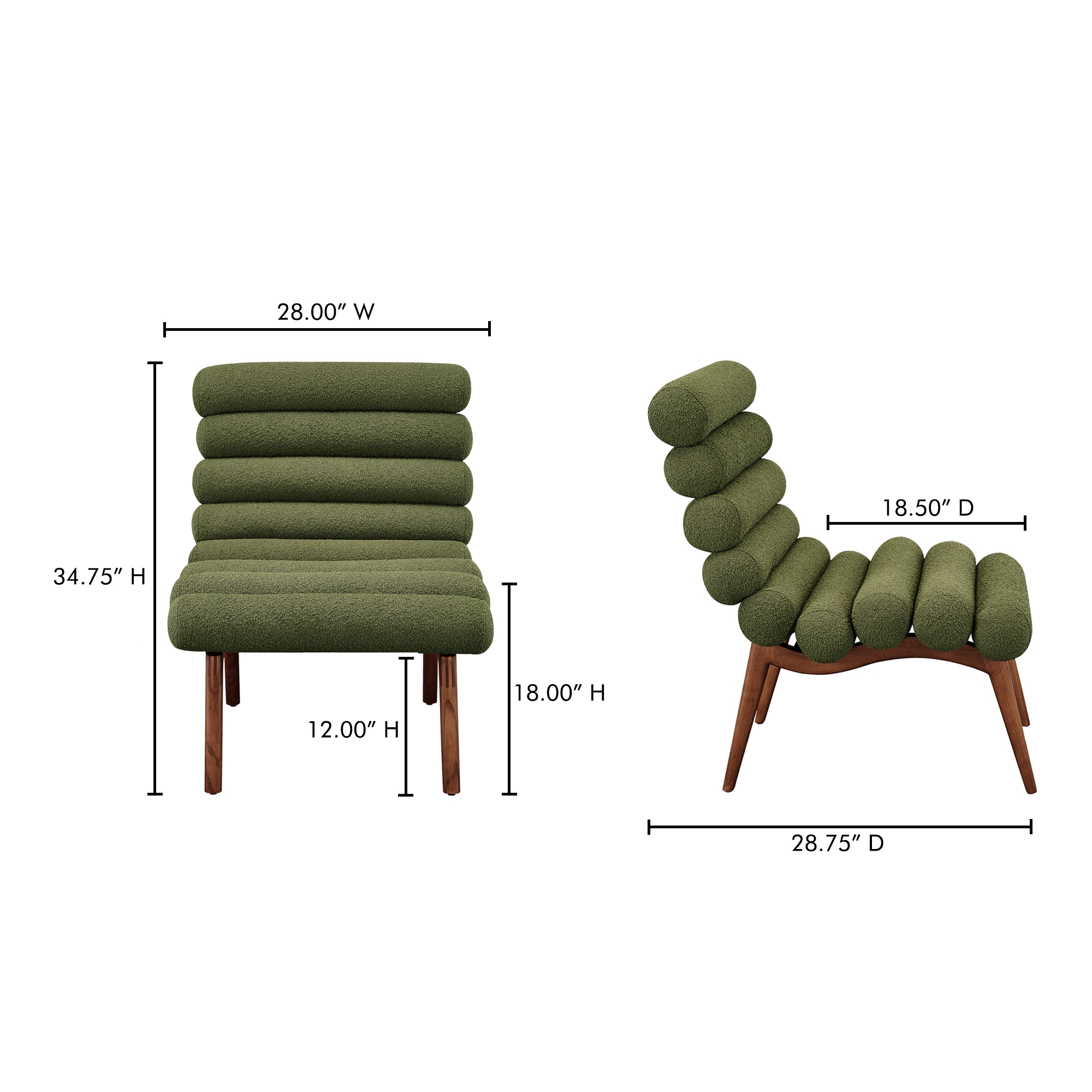 Arlo Accent Chair Dark Green - Image 5