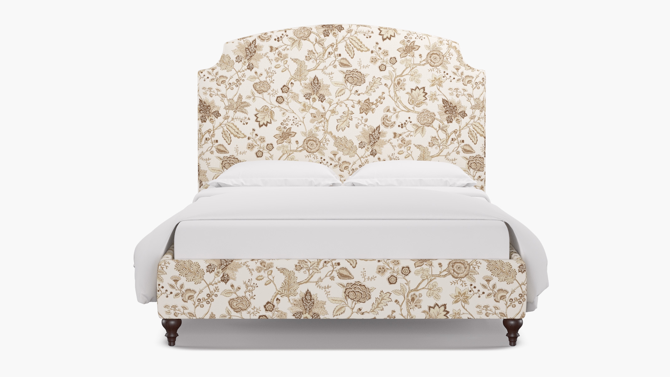Cove Bed, Tawny La Vendee, Espresso Traditional Turned Leg, Twin - Image 0