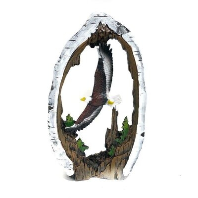 Eagle In Birch Tree Frame Figurine - Image 0