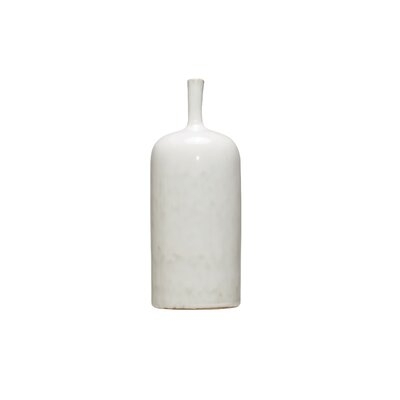 Hythe White Indoor Stoneware Table Vase - Image 0