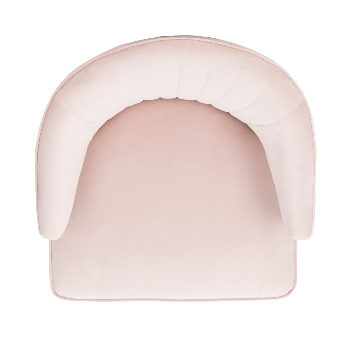 Stazia Wingback Accent Chair - Blush / Black - Safavieh - Image 4