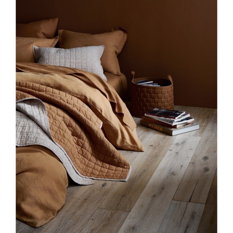 Taka Small Woven Vegan Leather Basket - Image 2