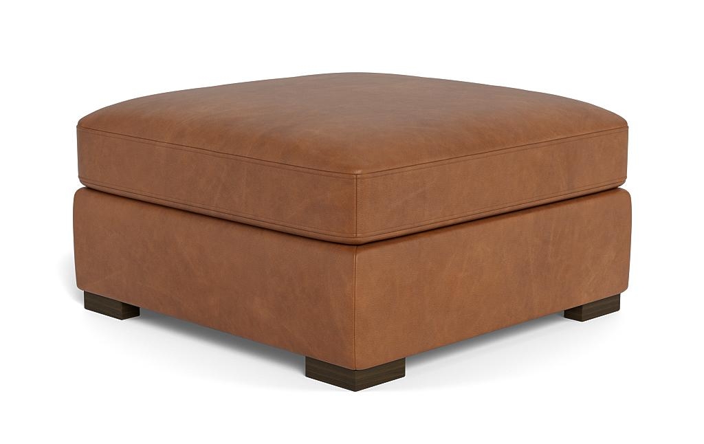 Scarlett Leather Square Ottoman - Image 2
