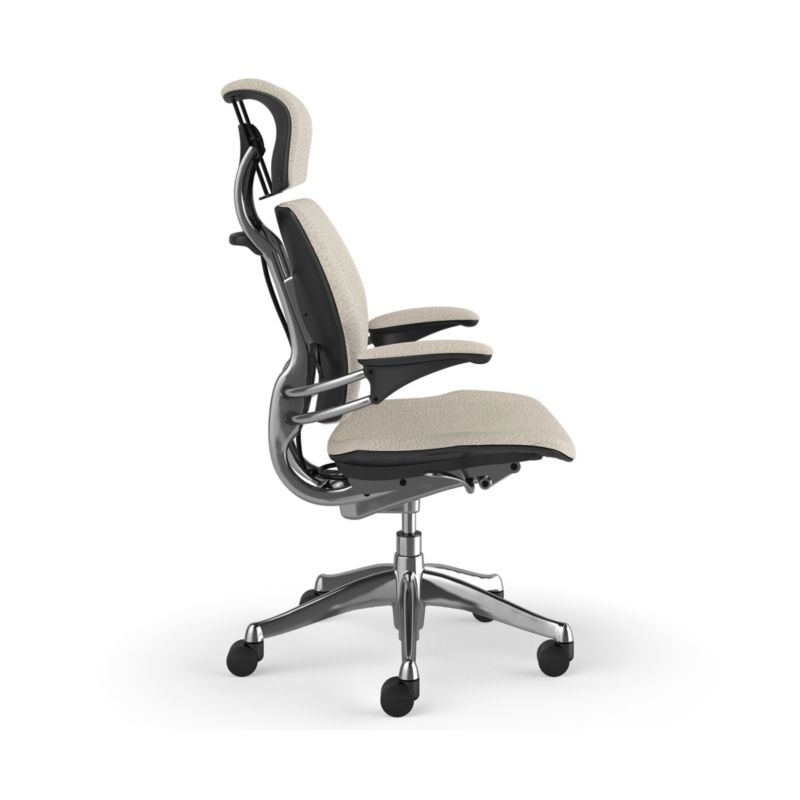 Humanscale ® Freedom Headrest White Boucle Office Chair - Image 3