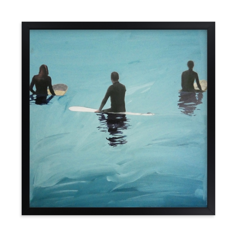 3 Surfers Waiting, Venice Pier Limited Edition Fine Art Print 1 - Image 0