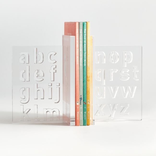 Acrylic Alphabet Bookends - Image 0