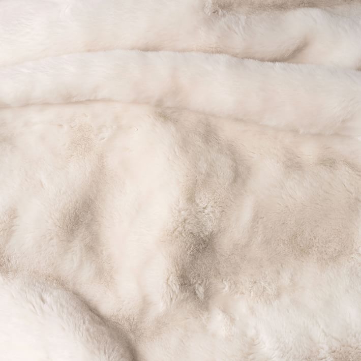 Polar Bear Faux Fur Bean Bag Chair, Large, Slipcover + Bean Bag Chair Insert - Image 3