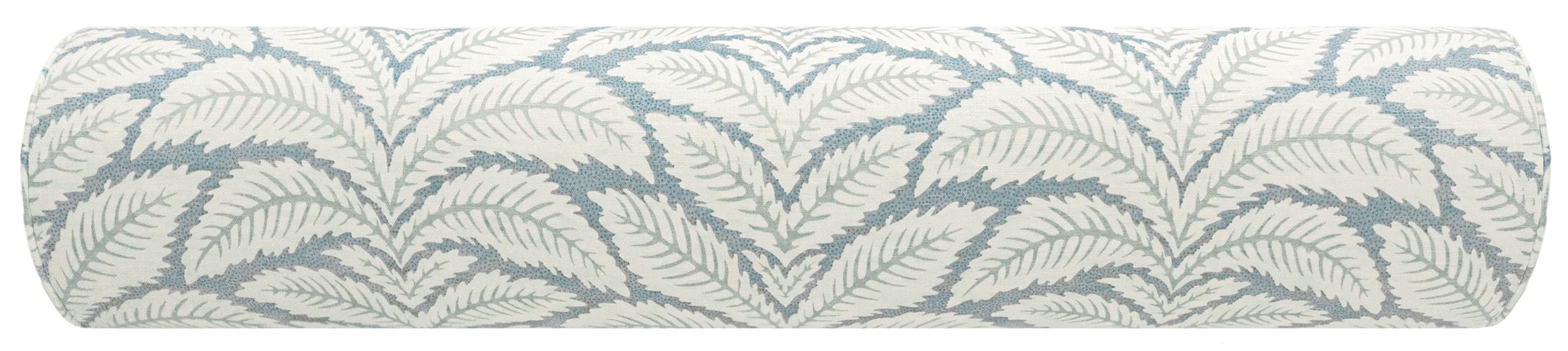 THE BOLSTER :: TALAVERA LINEN // AQUA | BRUNSCHWIG & FILS - TWIN // 9" X 24" - Image 1