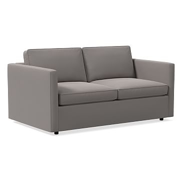 Harris 66" Sofa, Poly , Astor Velvet, Graphite, Concealed Supports - Image 0