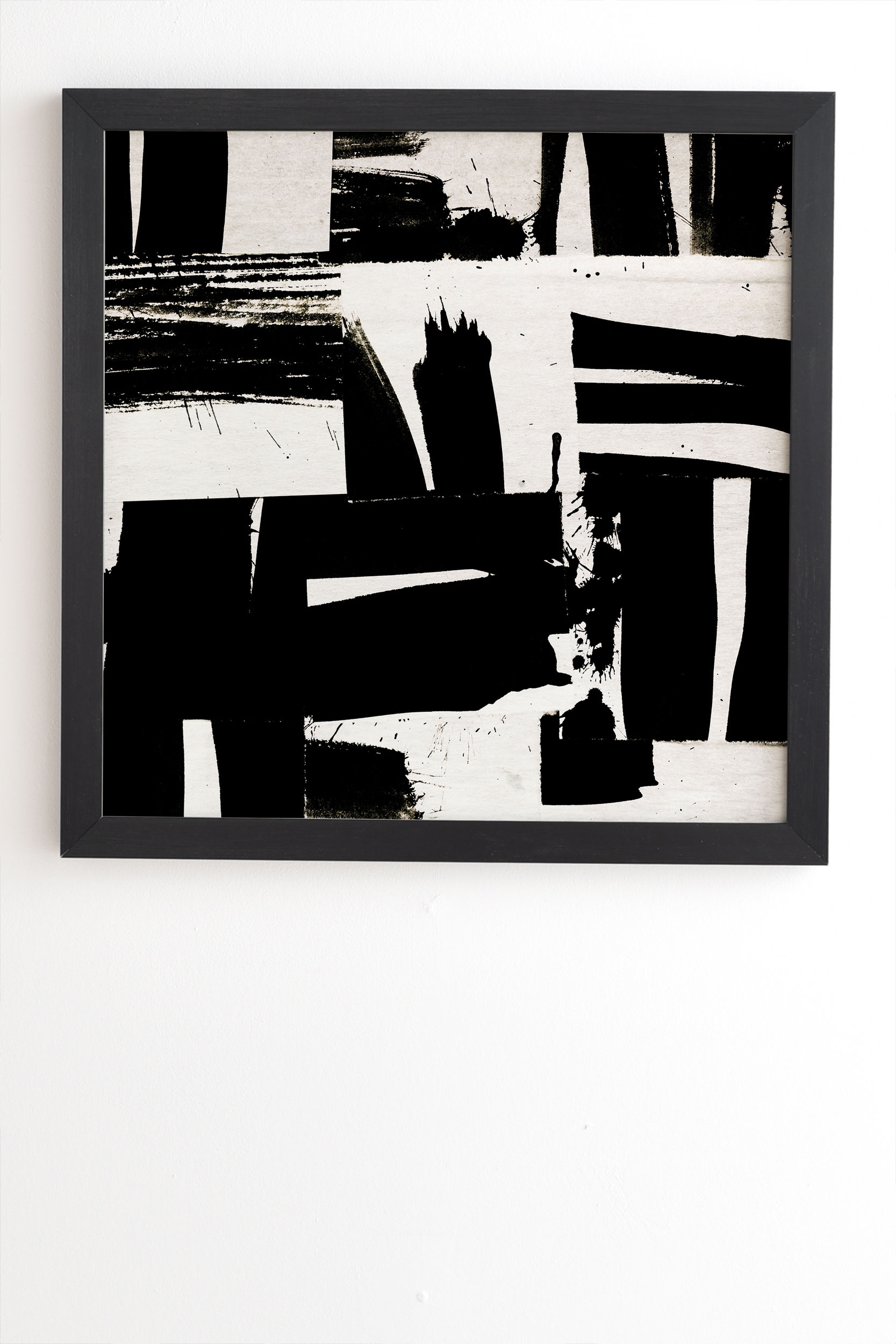 Wabi Sabi 1602 by Iris Lehnhardt - Framed Wall Art Basic Black 30" x 30" - Image 0
