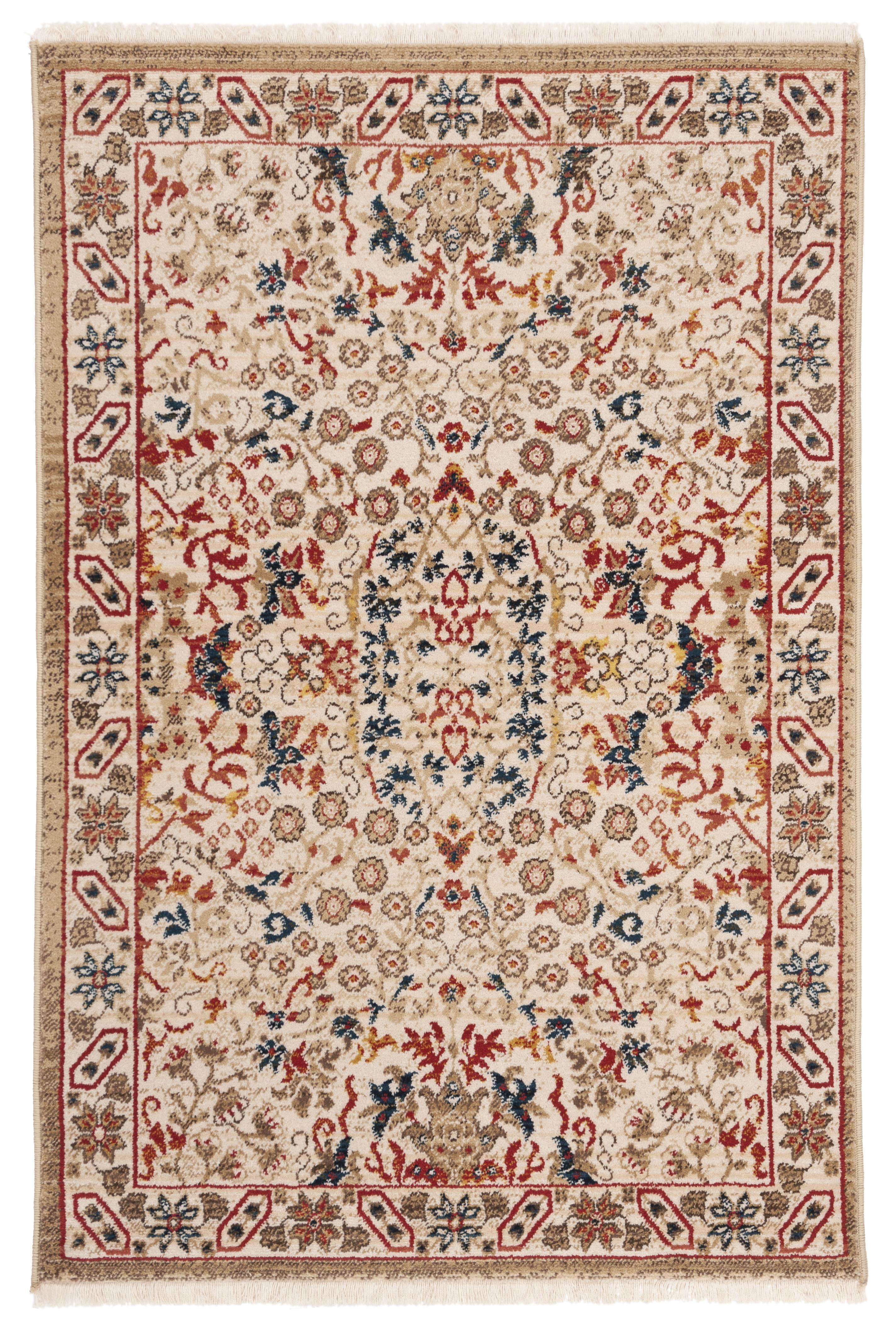 Arlo Home Woven Area Rug, KSN301C, Ivory/Ivory,  3' 3" X 4' 10" - Image 0