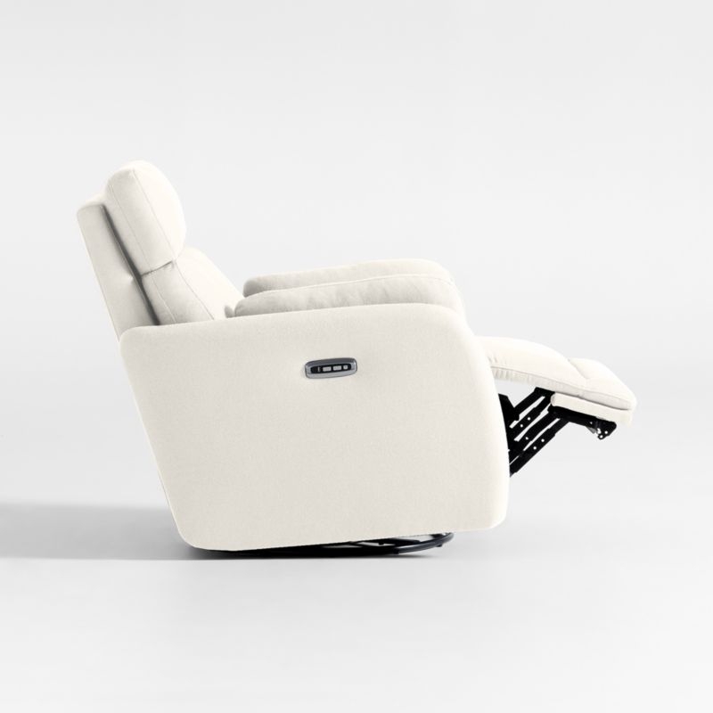 Owen Cream Nursery Electronic Power Recliner with Night Light - Image 2