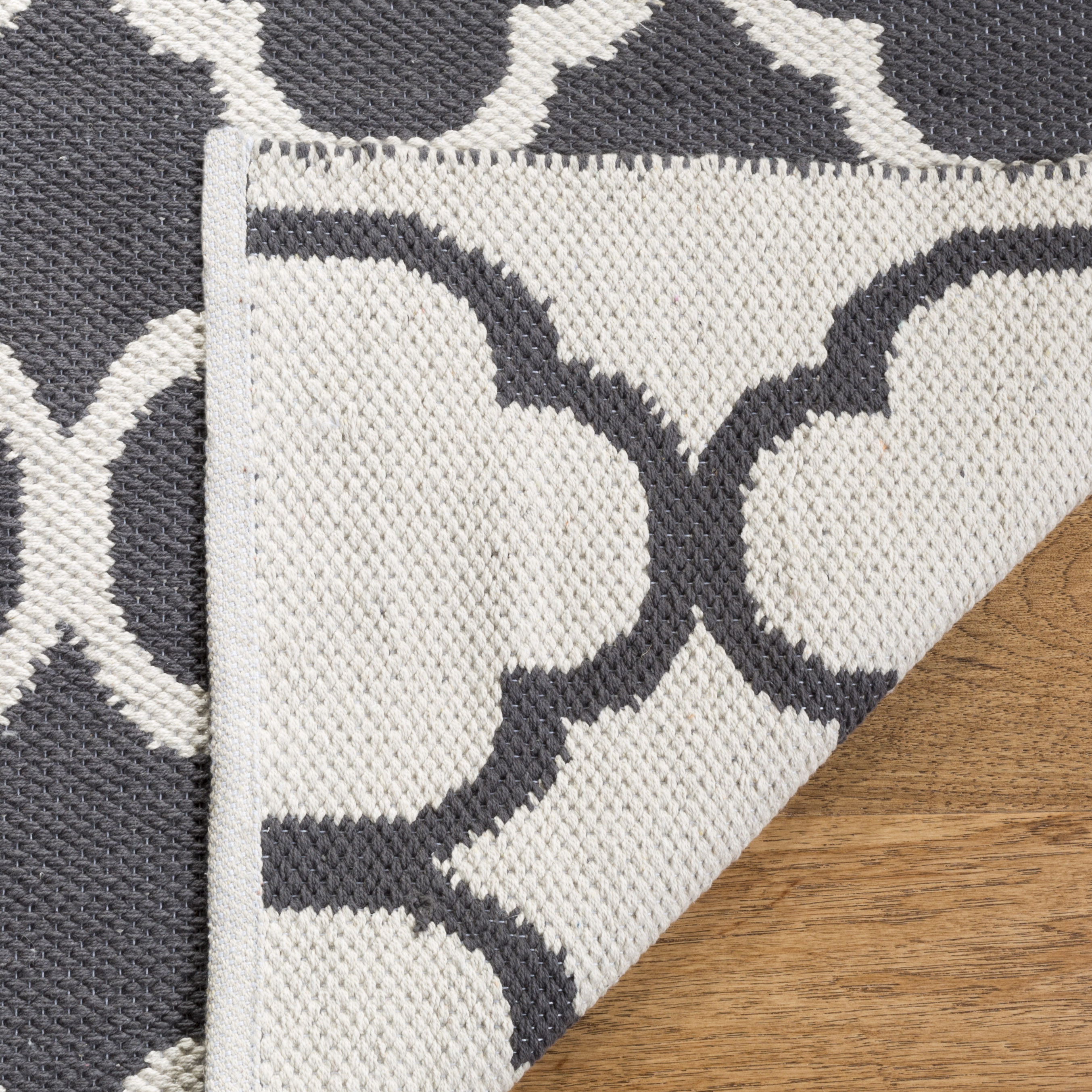 Arlo Home Hand Woven Area Rug, MTK725E, Dark Grey/Ivory,  8' X 10' - Image 2