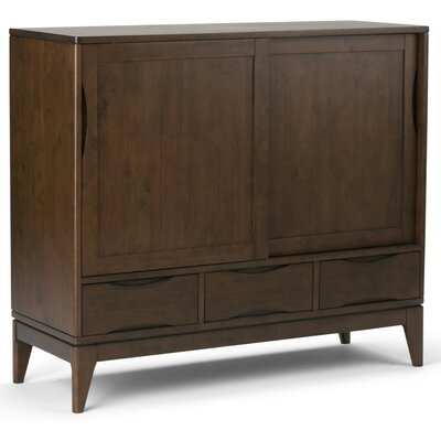Agla 42'' Tall Solid Wood 2 - Door Accent Cabinet - Image 0