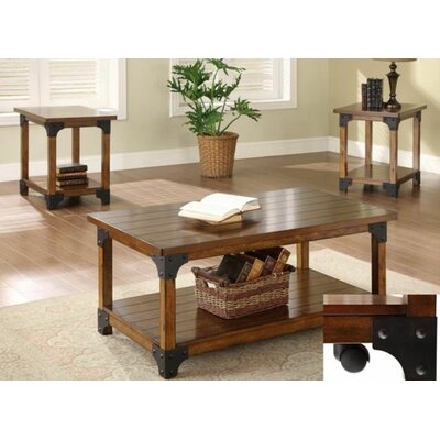 Vallejo Wood 3 Piece Coffee Table Set - Image 0