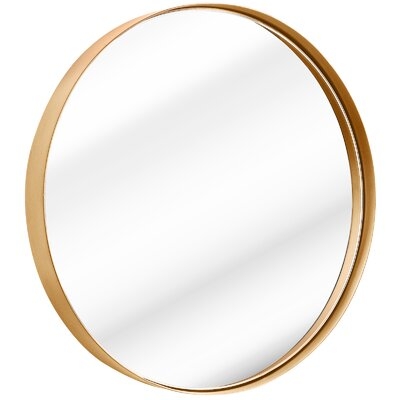 Modern & Contemporary Metal Frame Round Wall Mirror - Image 0