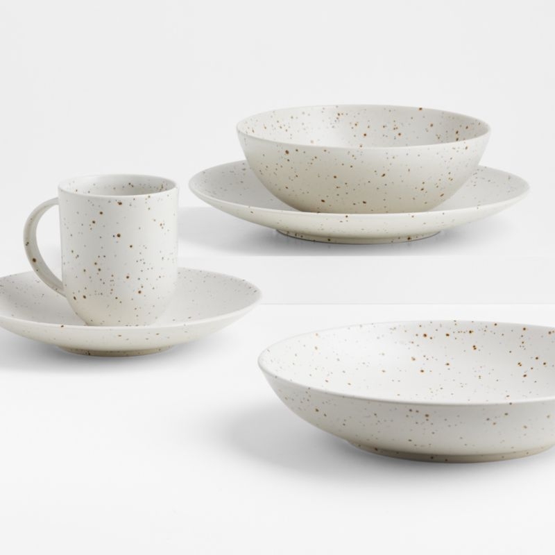 Craft 11.5-oz. Speckled White Mugs, Set of 8 - Image 1