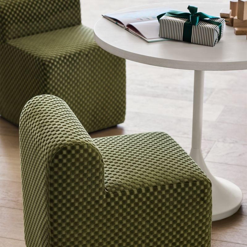 Wellie Moss Green Slipper Kids Play Chair - Image 1