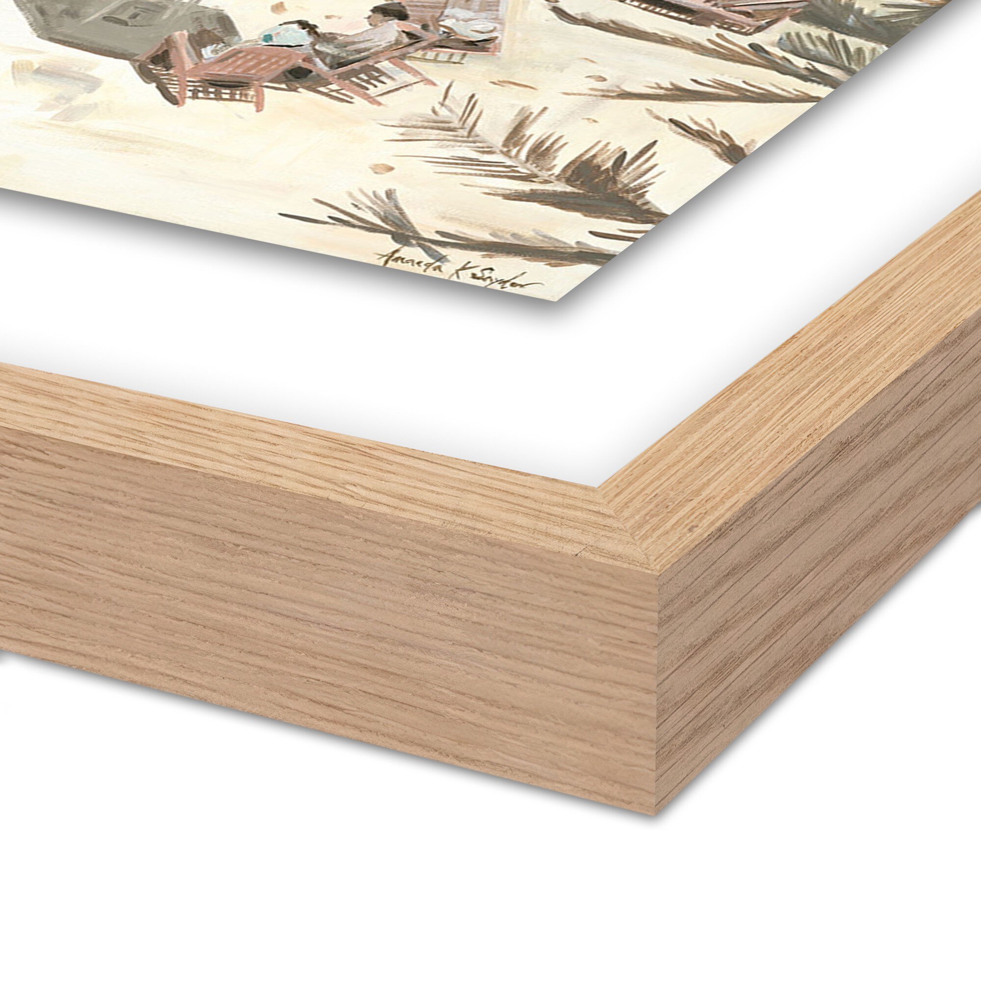 August. 1969 by Amanda Snyder - Vertical Grain 2.5 White Oak - Image 1