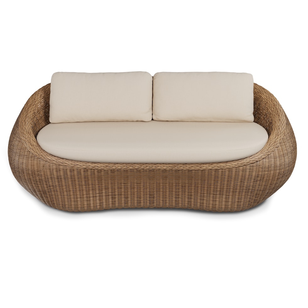 Avila 85.5" Outdoor Sofa - Dravite Ivory - Image 2