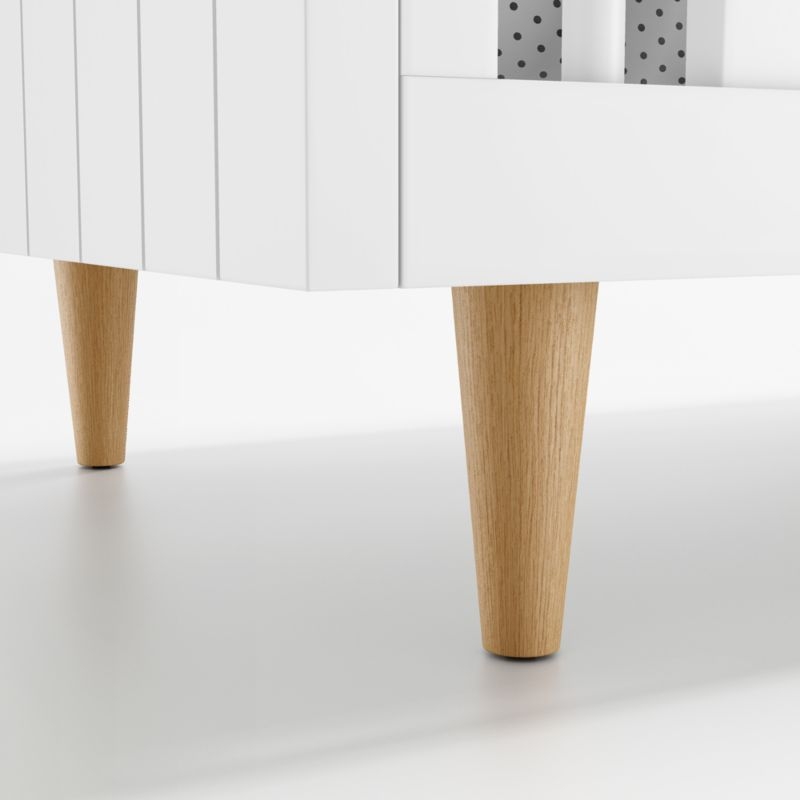 Finn White Wood Toddler Bed Rail - Image 4