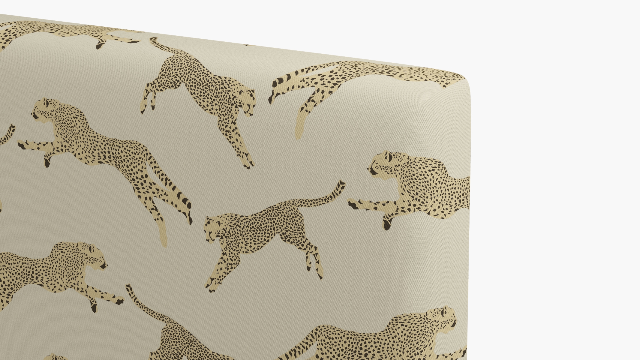 Square Back Headboard, Desert Cheetah, Queen - Image 2