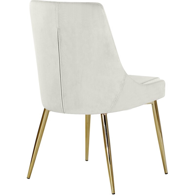 Ellenberger Upholstered Dining Chair, White, Set of 2 - Image 1