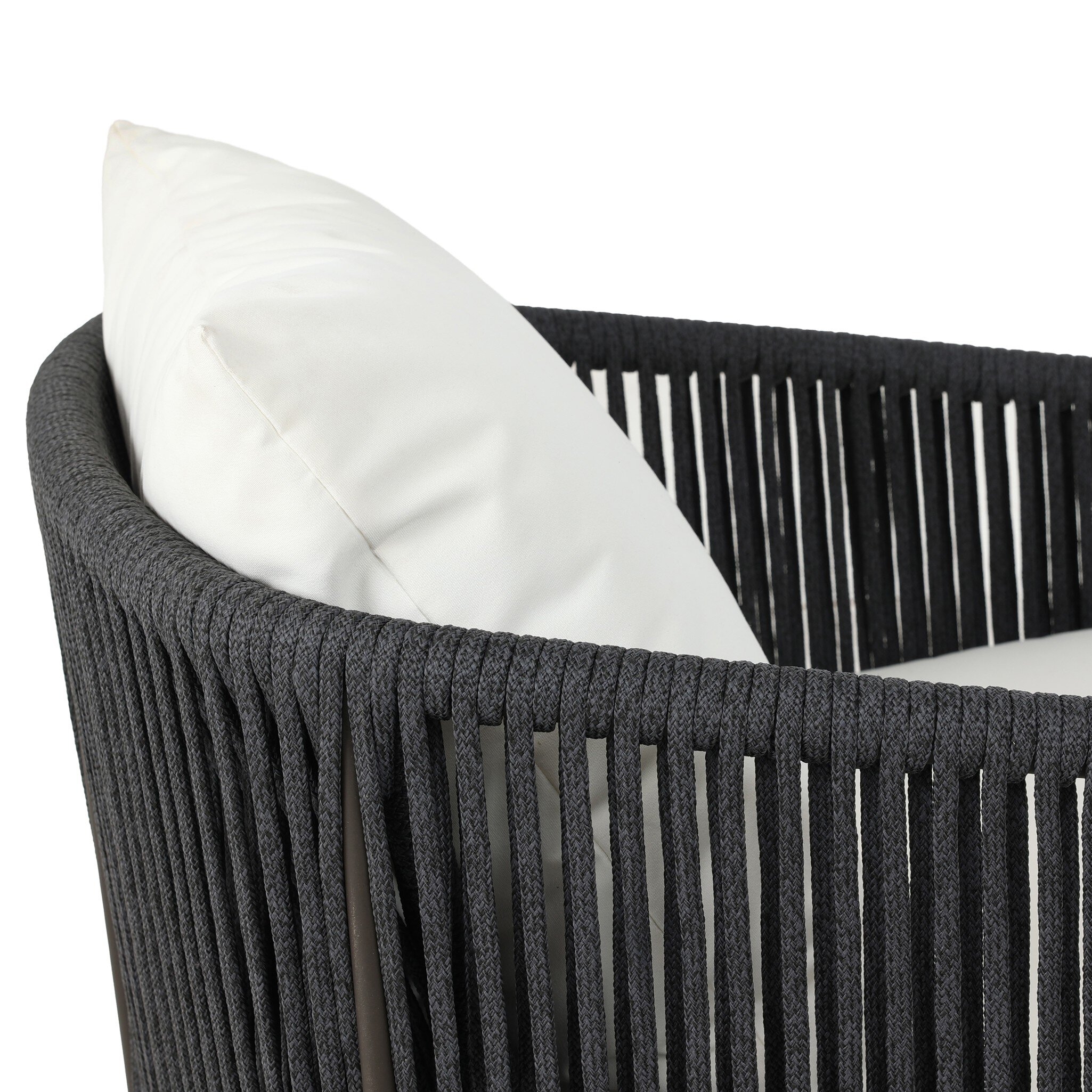 Porto Outdoor Swivel Chair - Arashi Salt - Image 5